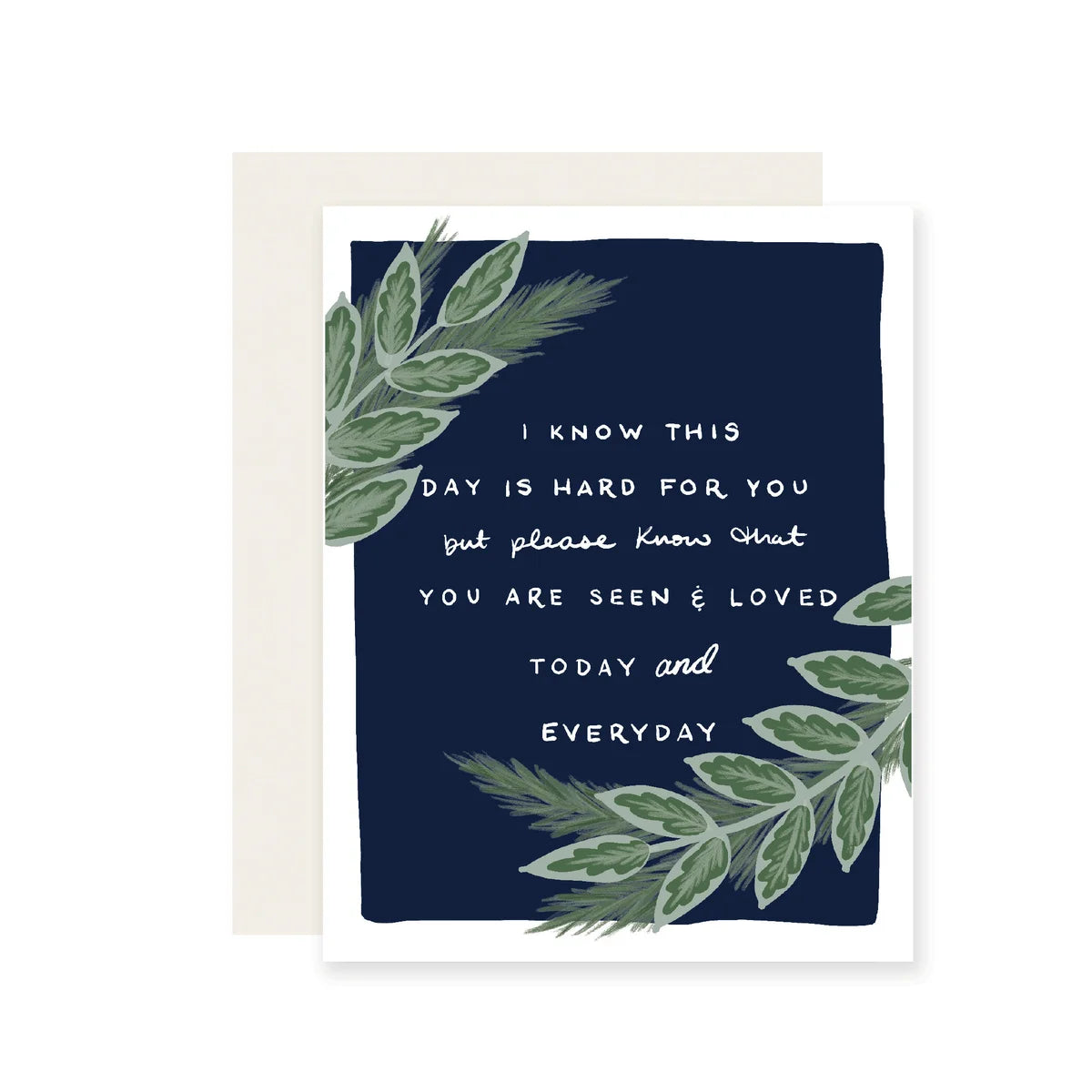 Hard Day Leaves Card