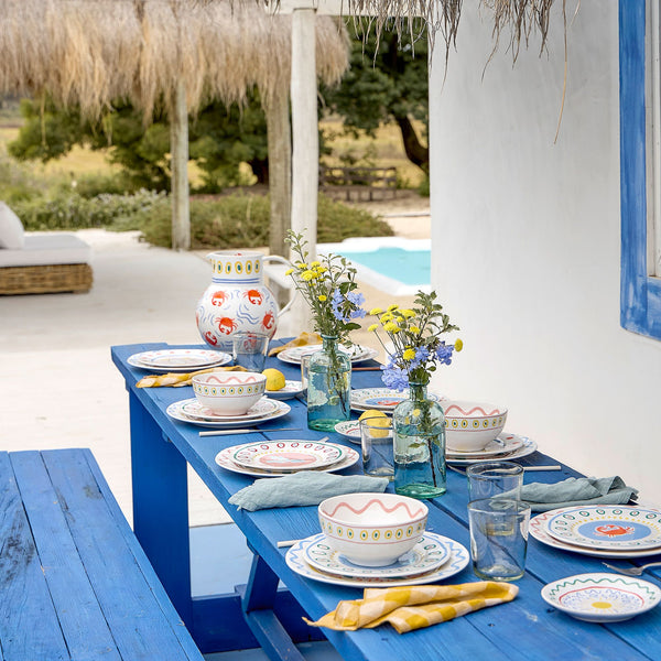 Summer Bliss Salad/Dessert Plate Mermaid by Costa Nova