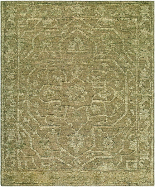 Savannah Handmade Green Wool Rug