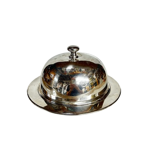 Vintage Silver Butter Dome & Dish