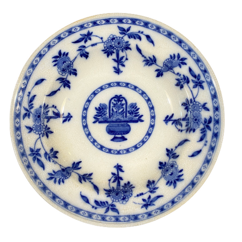 Vintage Flow Blue Minton Bowl