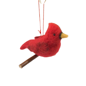 Cardinal on Branch Ornament