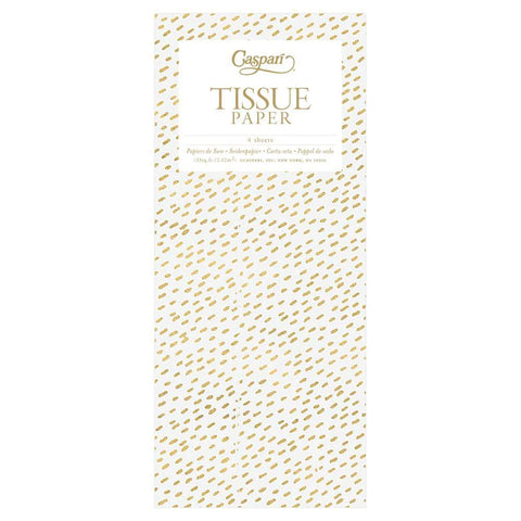 Little Dash Tissue Paper in White & Gold