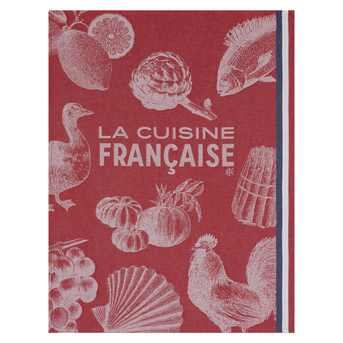 Le Jacquard Francais Tea Towel - Gastronomie Red