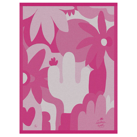 Le Jacquard Français Tea Towel - Octobre Rose Pink