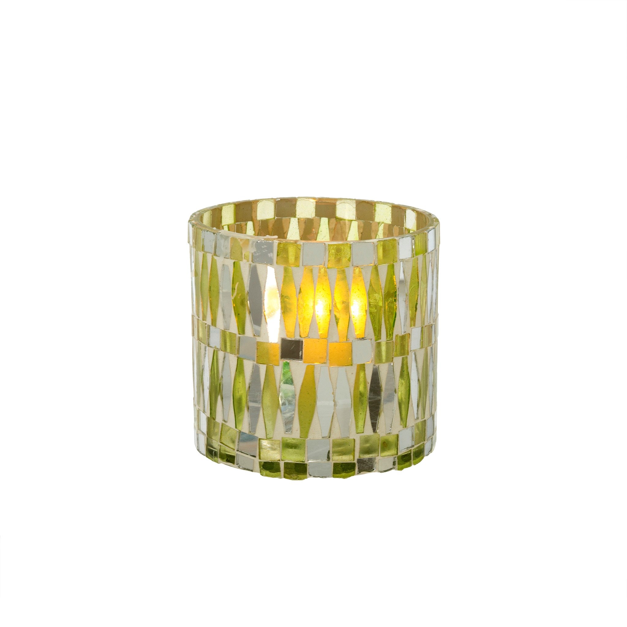 Green Sparkle & Light Votive