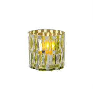 Green Sparkle & Light Votive