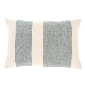 Blue & Creamy White Woven Pillow