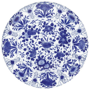 Delft Round Paper Placemats in Blue - 12 Per Package