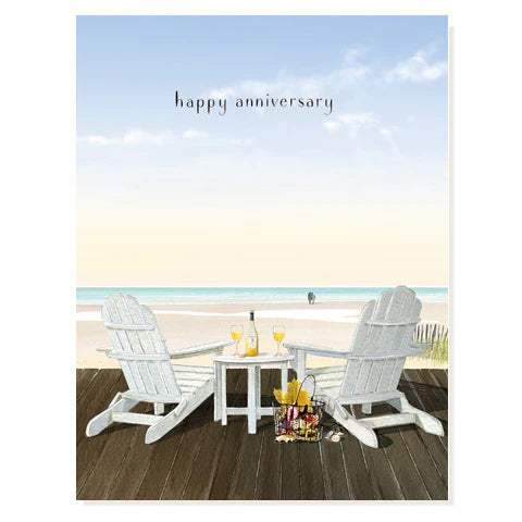 Happy Anniversary Adirondack Bliss Card