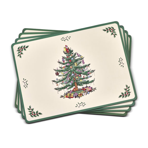 Spode Christmas Tree Placemats Set of 4