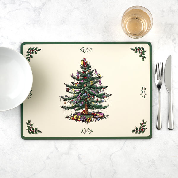 Spode Christmas Tree Placemats Set of 4