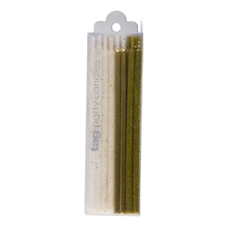 Gold Glitter Birthday Candles