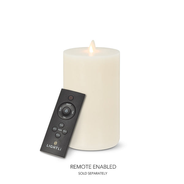 Scented  Ivory LightLi Candle - Remote Enabled