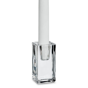 Candle Holder Glass Block Large