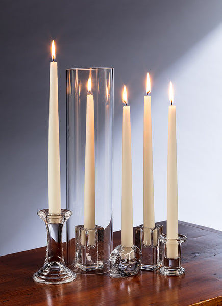 Candle Holder Glass Block Large