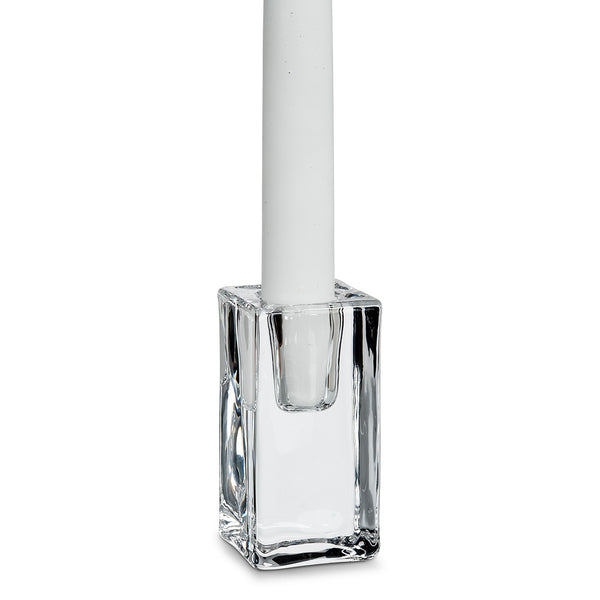 Candle Holder Glass Block Large