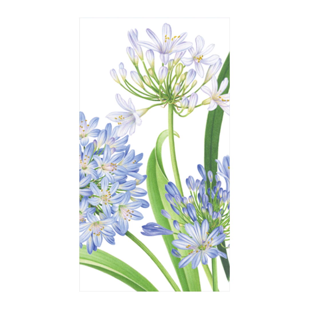 Dinner/Guest Towels Napkins - Agapanthus Garden