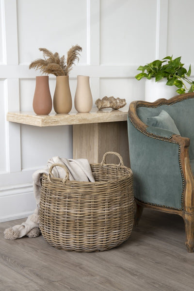 Round Rattan Basket