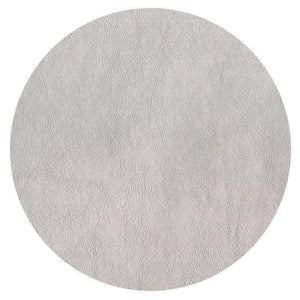 Silver Felt Backed Round Placemat