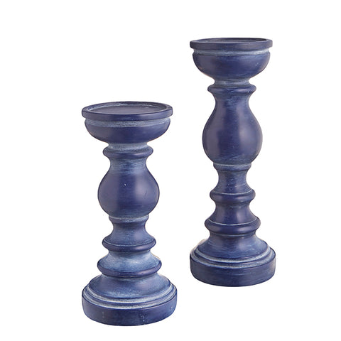 Blue Candle Holders