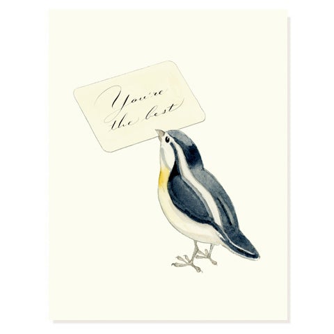 You're The Best Bird Card