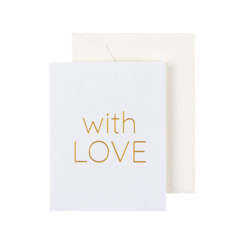 With Love Gift Enclosure Cards - 4 Mini Cards & 4 Envelopes