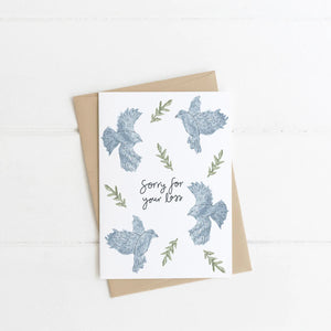 Sorry For Your Loss Birds Card