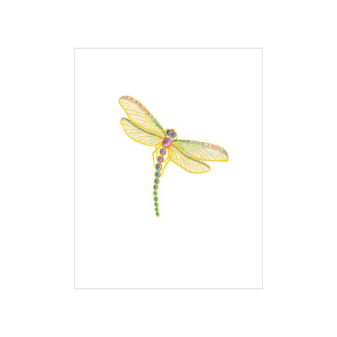 Dragonfly Gift Enclosure Cards - 4 Mini Cards & 4 Envelopes