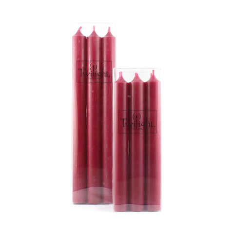 Candles Set of 6 Cranberry