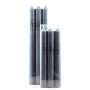 Candles Set of 6 Charcoal