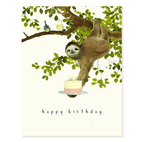 Happy Birthday Sloth Card