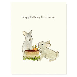 Happy Birthday Little Bunny Card