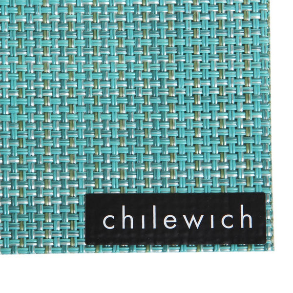 Chilewich Mini Basketweave Rectangle Placemat - Turquoise