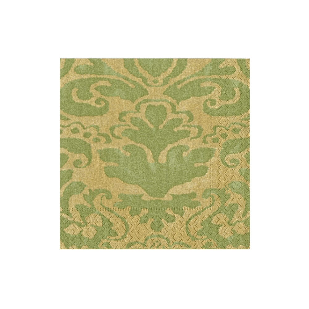 Cocktail Napkins - Palazzo in Moss Green