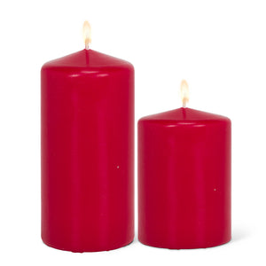 Classic Red Pillar Candles