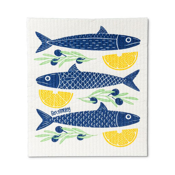 Fish & Lemons Swedish Dishcloths Set of 2
