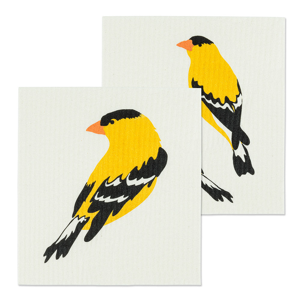 Yellow Finch Swedish Dishcloths