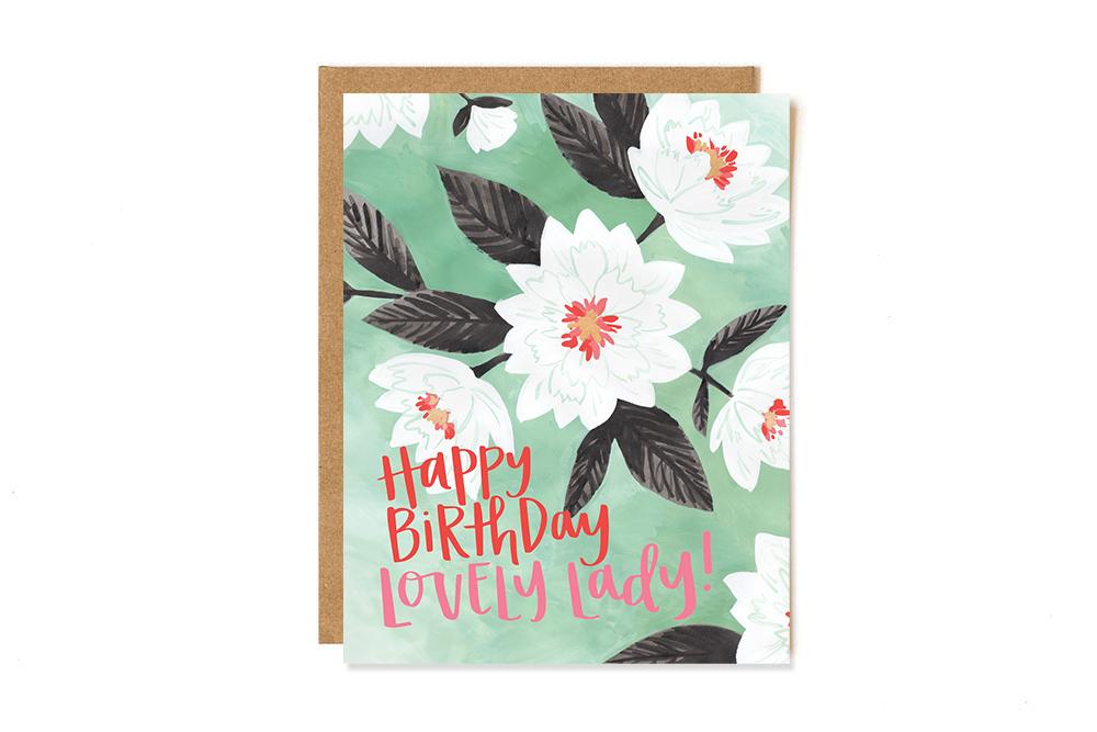 Happy Birthday Lovely Lady Card