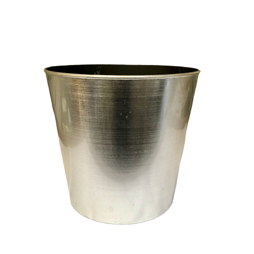 Silver Waste Basket/Planter