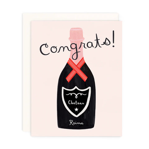 Congrats! Champagne Card