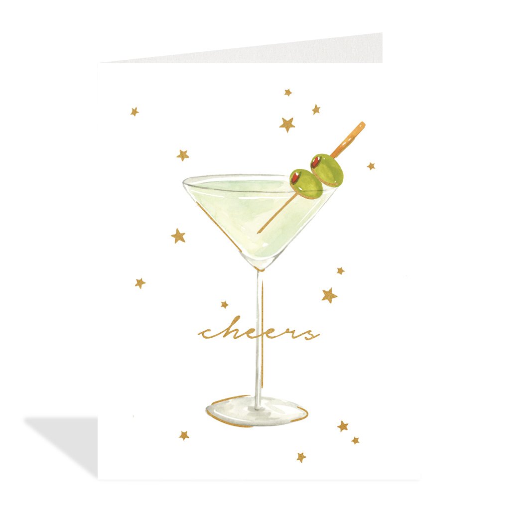 Cheers Martini Card