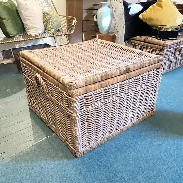 Large wicker best sale storage box