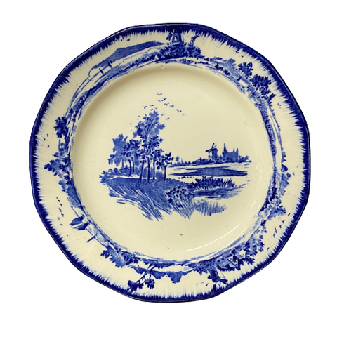 Vintage Blue & White Plate
