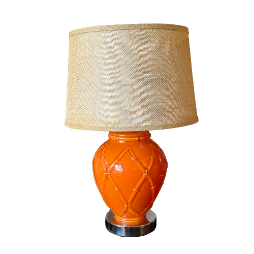 Vintage Orange Lamp
