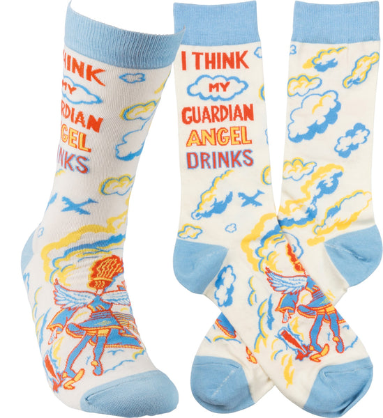 Funny My Guardian Angel Socks