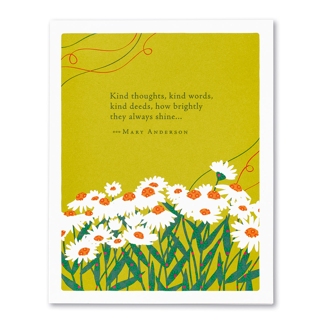 Kind Thoughts, Kind Words Greeting Card