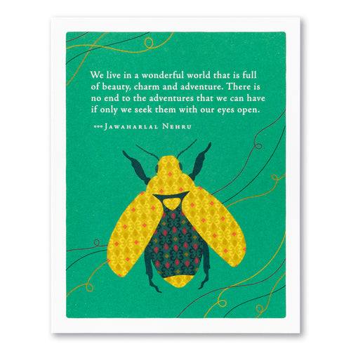 We Live In A Wonderful World...Card