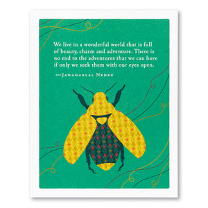 We Live In A Wonderful World...Card