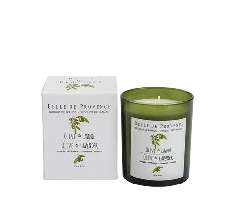 Belle de Provence Olive & Lavender Scented Candle